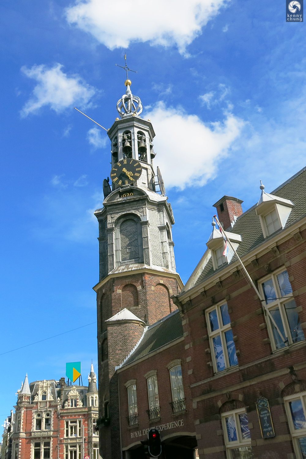 The Munt Tower (Monttoren) in Muntplein in Amsterdam