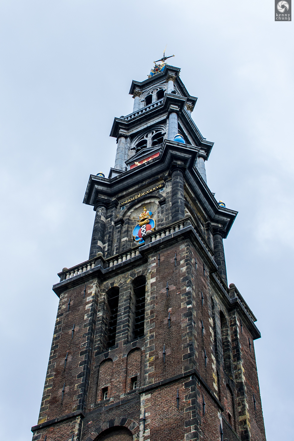 The Westerkerk Tower in Amsterdam