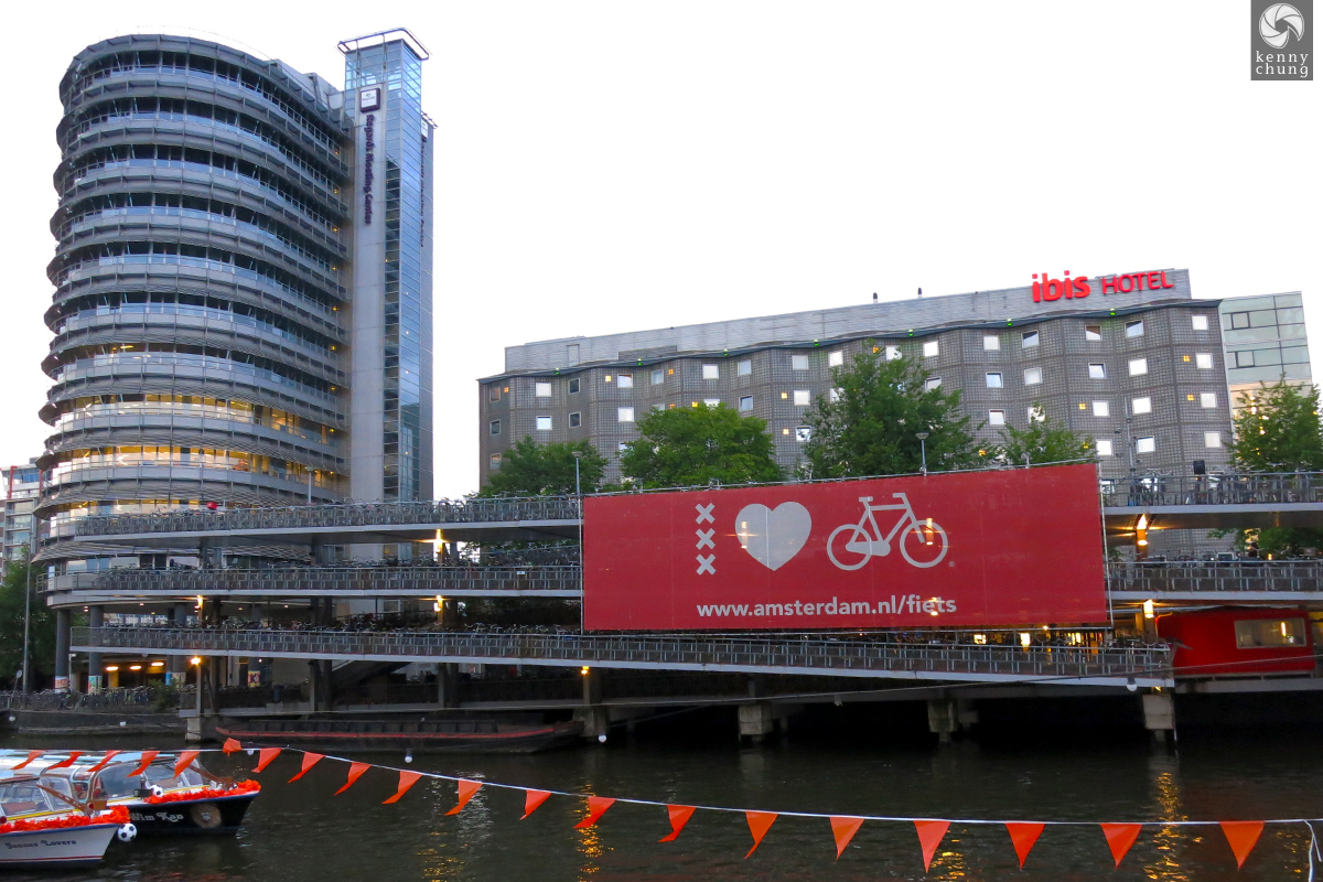 Bike parking lot in Amsterdam