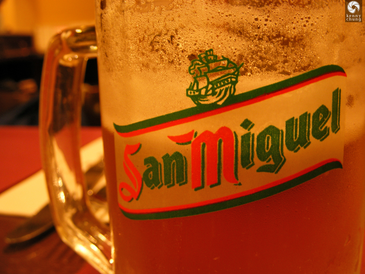 San Miguel beer in Barcelona