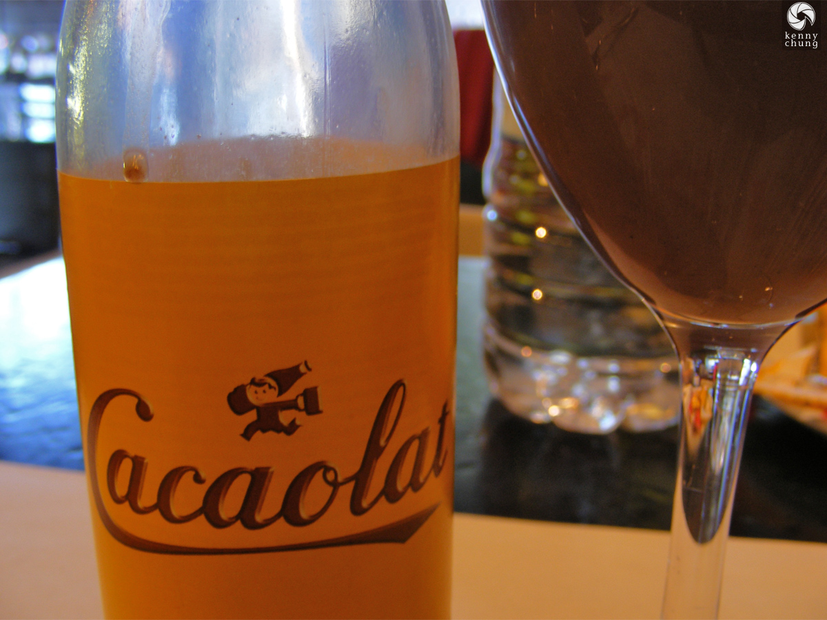 Cacaolat chocolate drink in Barcelona