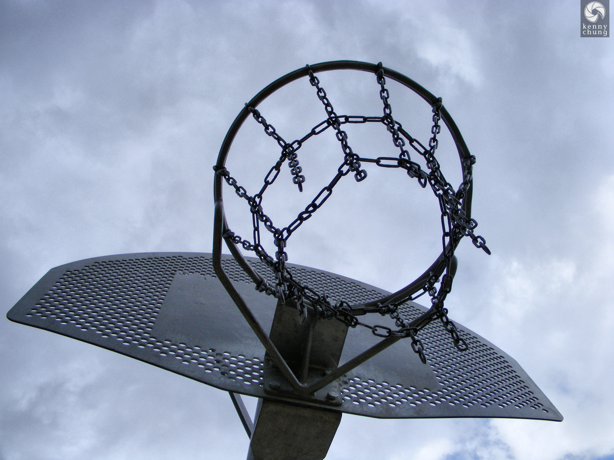 Basketball Hoop in Park Güell