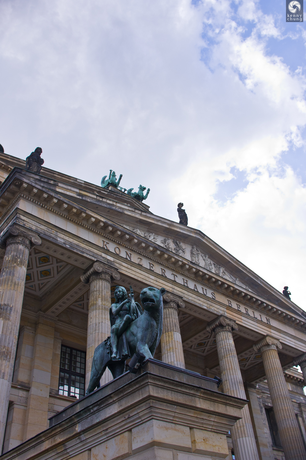 Statues outside the Konzerthaus Concert Hall in Berlin