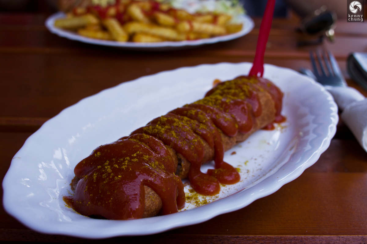 Currywurst from Curry and Burger in Berlin