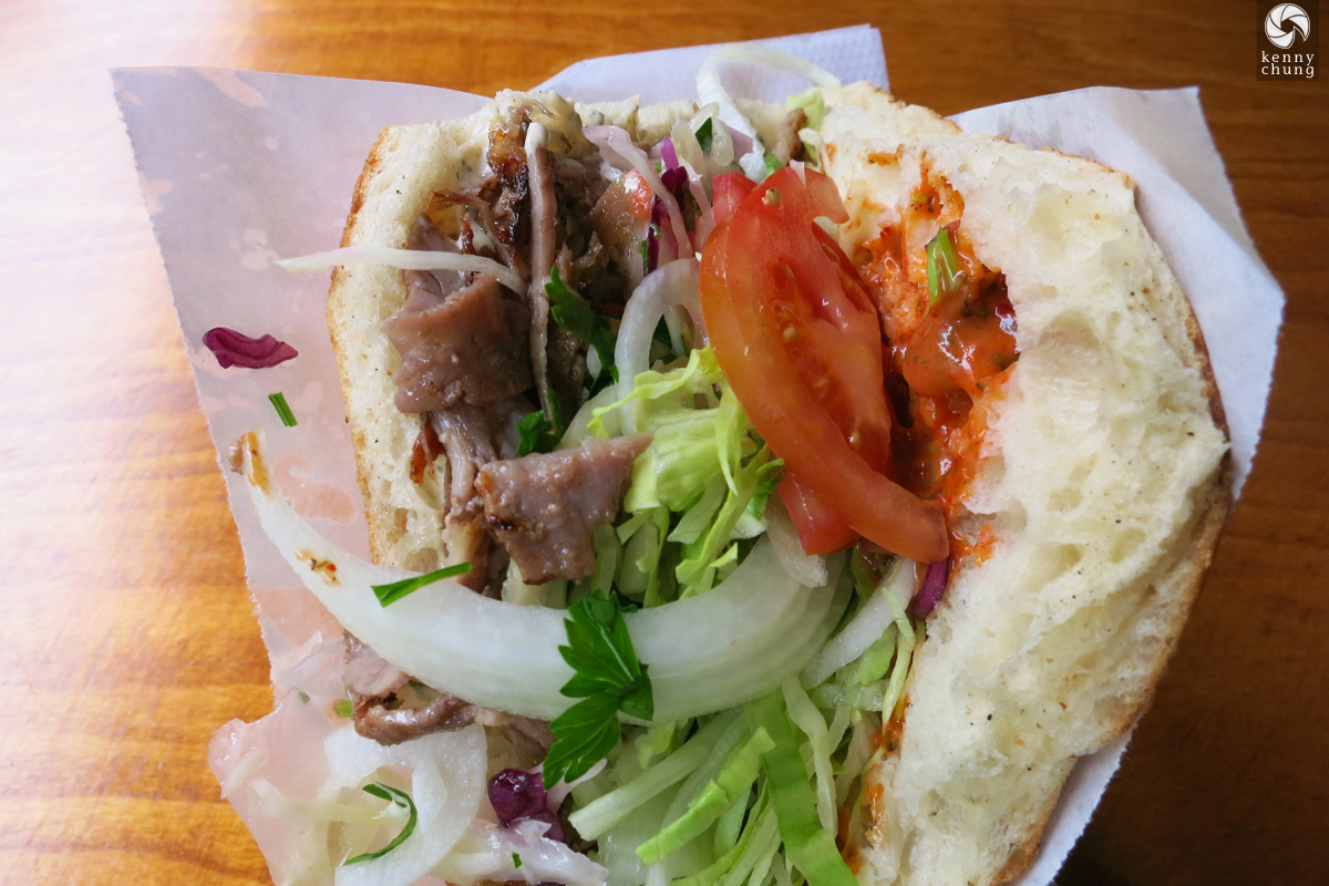 Doner pita sandwich from Hasir Restaurant in Berlin