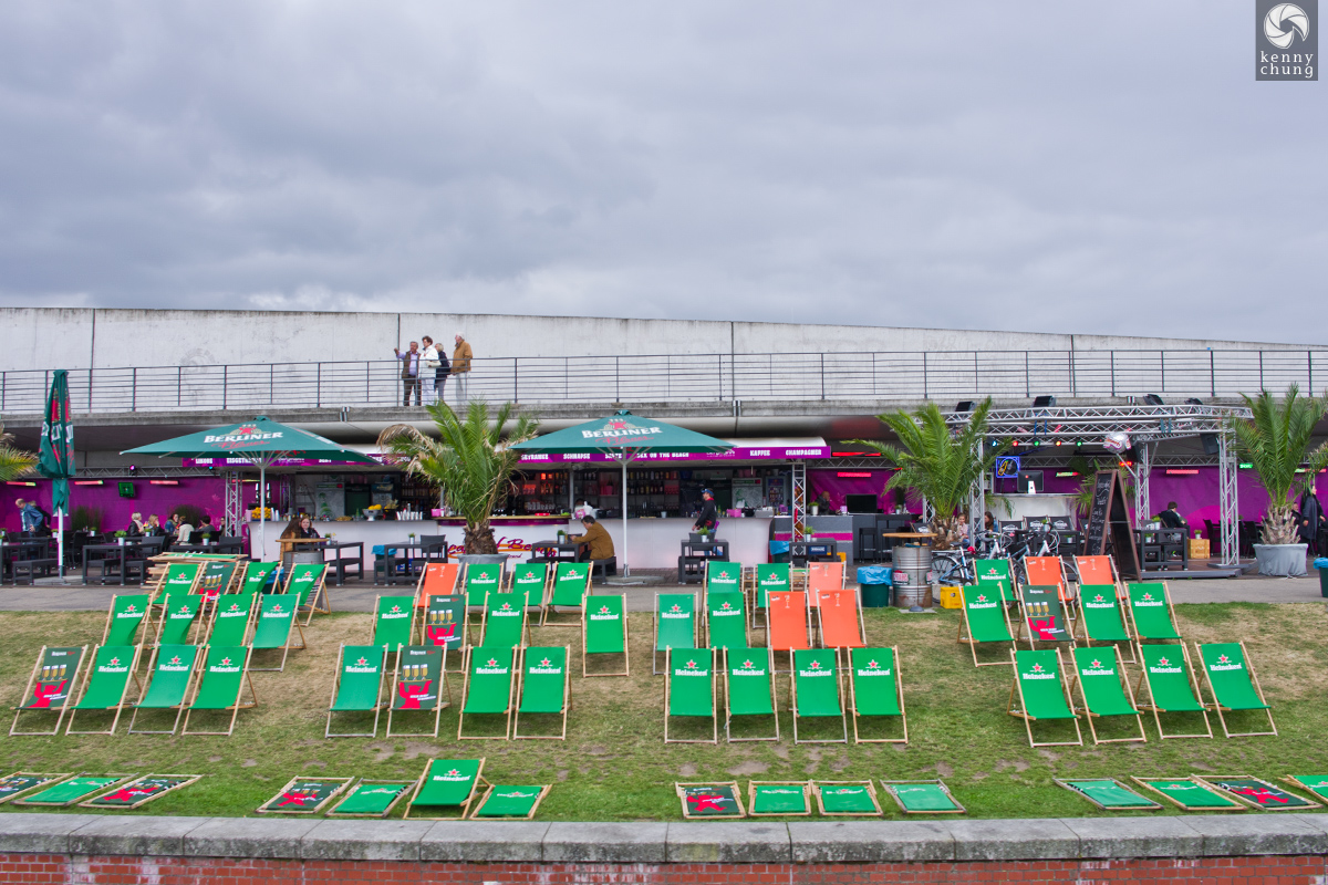 Heineken lawn chairs in Berlin