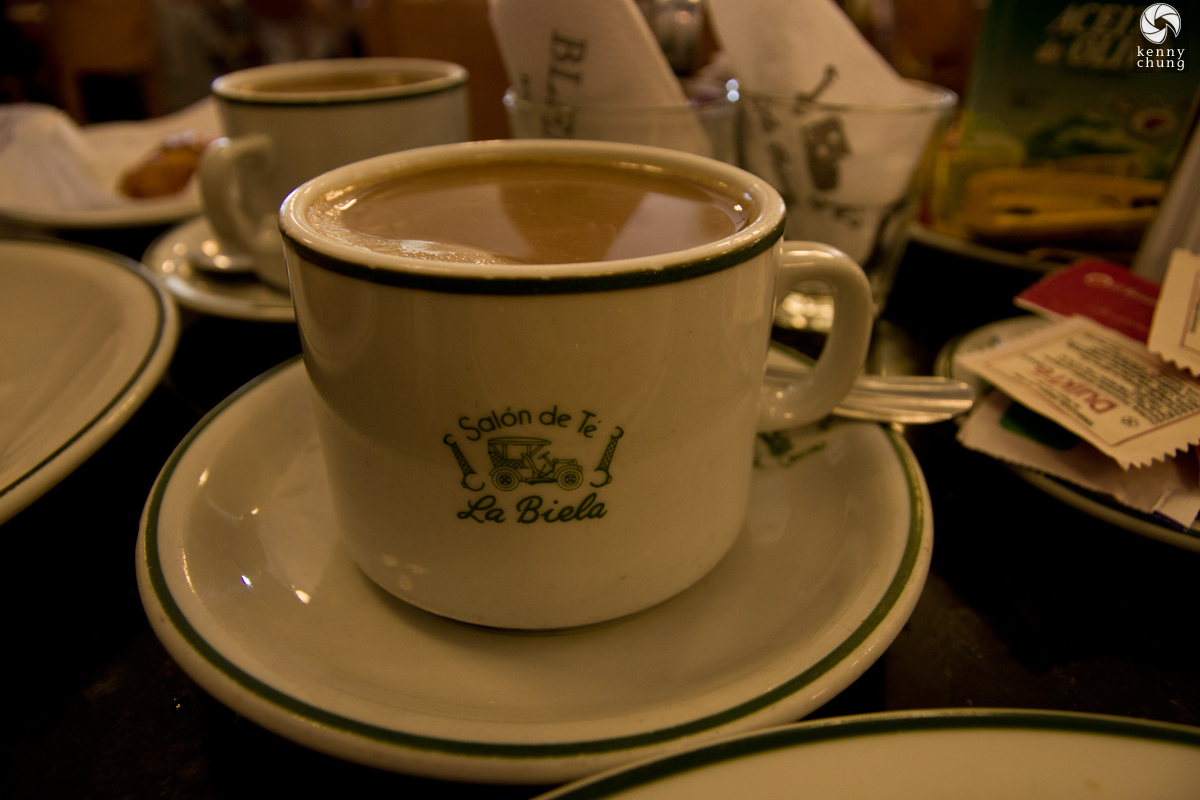Coffee at Cafe Historico La Biela