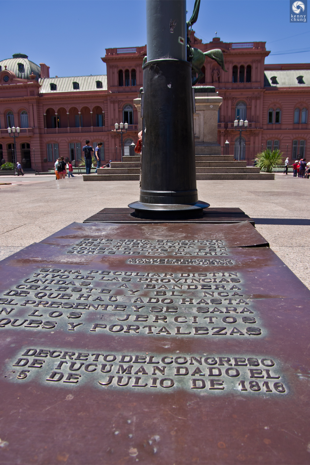 Plaza de Mayo Bronze Plaque.