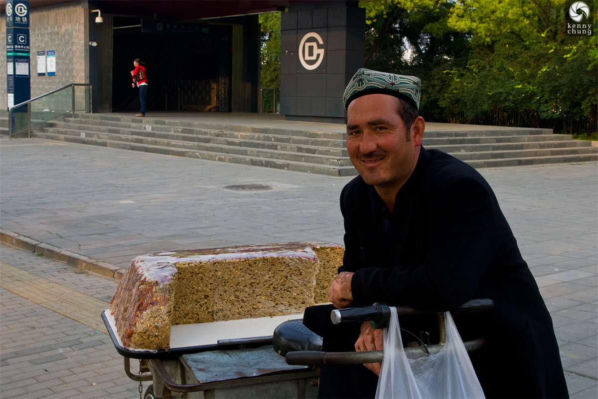 Kazakh street food vendor at the Beijing Olympic village