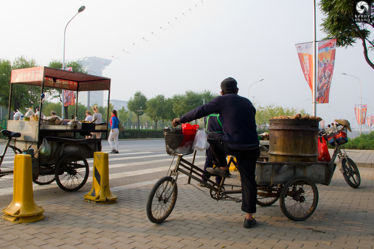 Street food vendor at Beijing Olympic Village