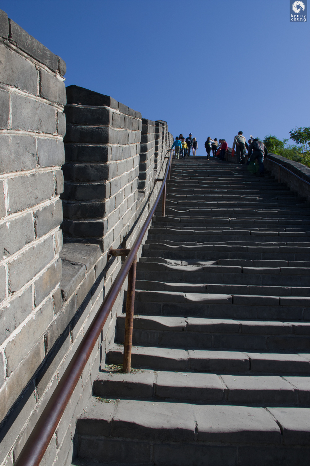 Even stairs at the Great Wall of China