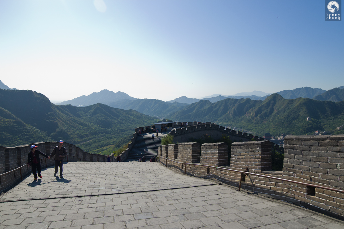 The Beijing end of the Great Wall of China