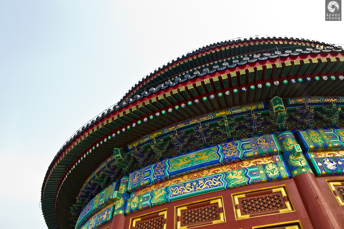 Details of the exterior of the Temple of Heaven in Beijing