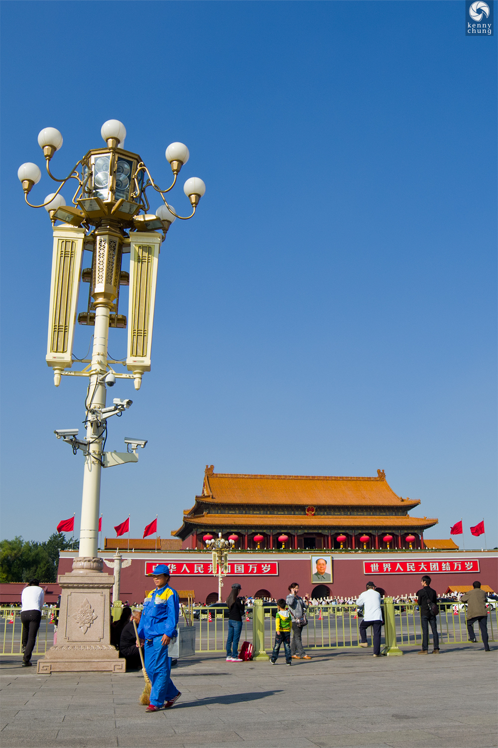Street lamp at the Forbidden City Palace Museum