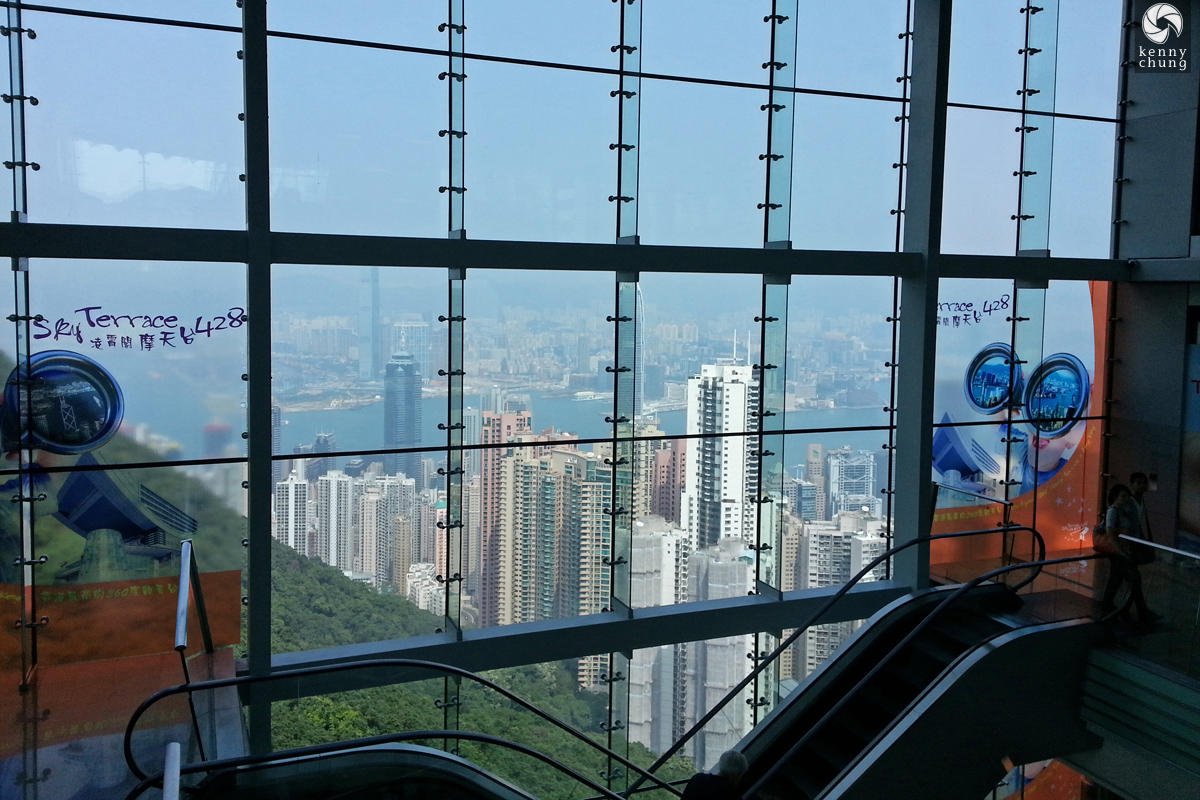 Hong Kong skyline from Sky Terrace 428 at Victoria Peak