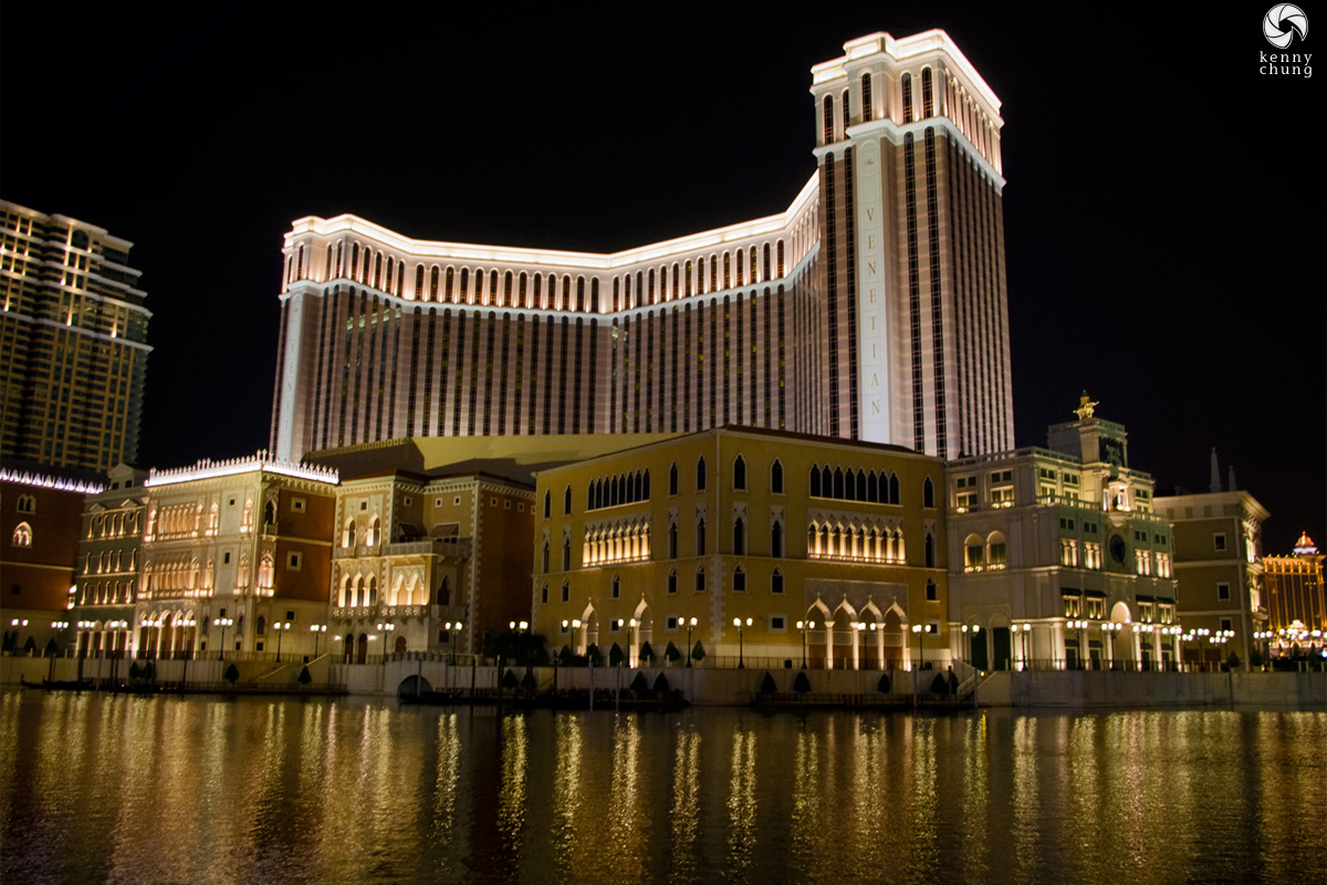 The Venetian Macao hotel as seen from across the canal
