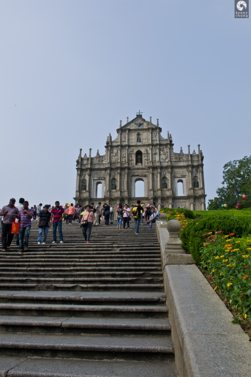 Stairs leading to the Ruins of St. Paul's in Macau