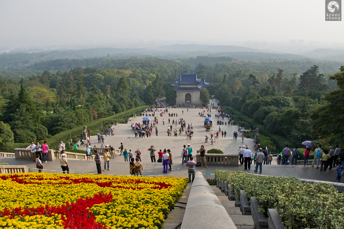 View from the top of the Sun Yat-sen Mausoleum