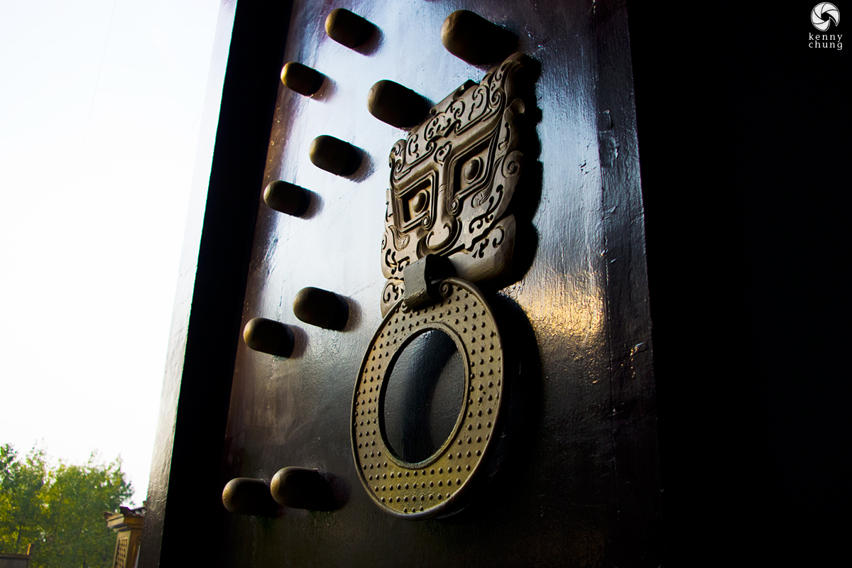 Dragon Head door knocker at Three Kingdoms City in Wuxi