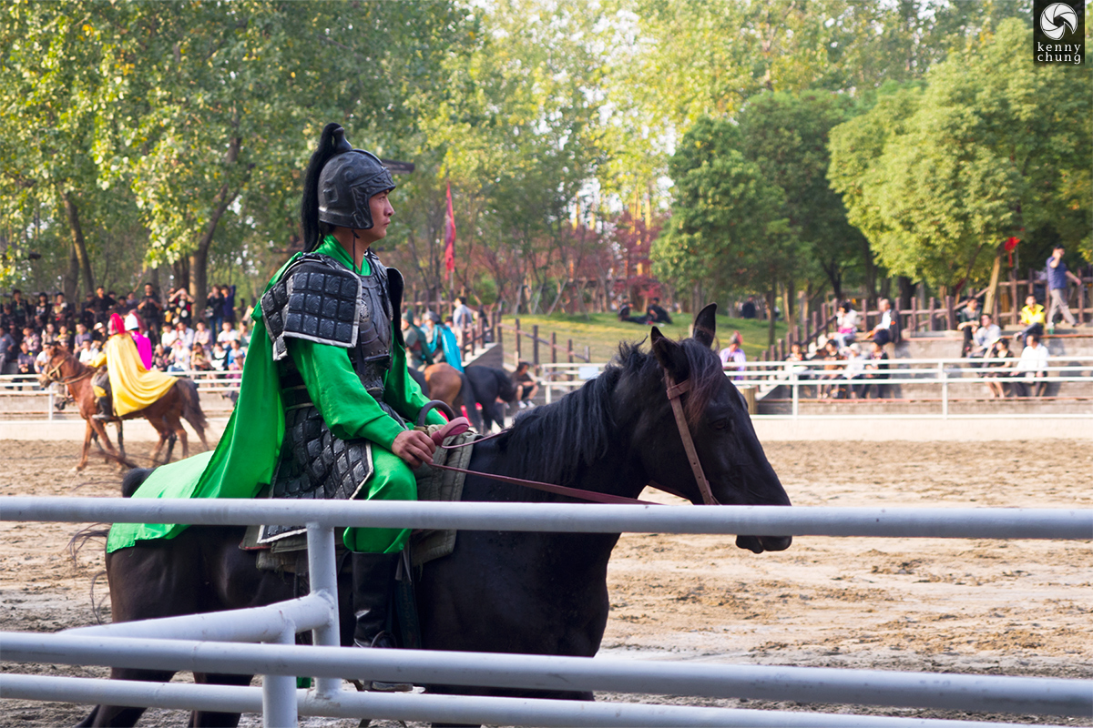 Horse show at Three Kingdoms City in Wuxi, China