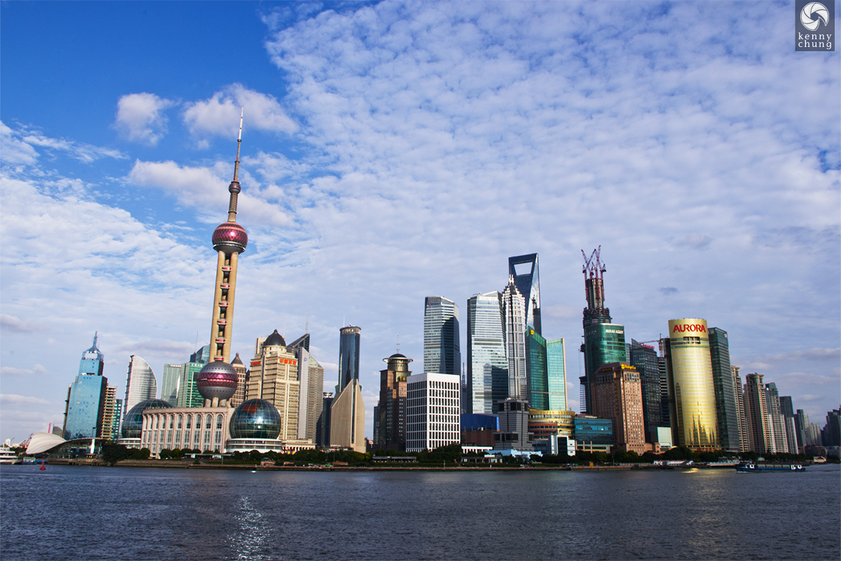 The Shanghai Skyline from the Huangpu River
