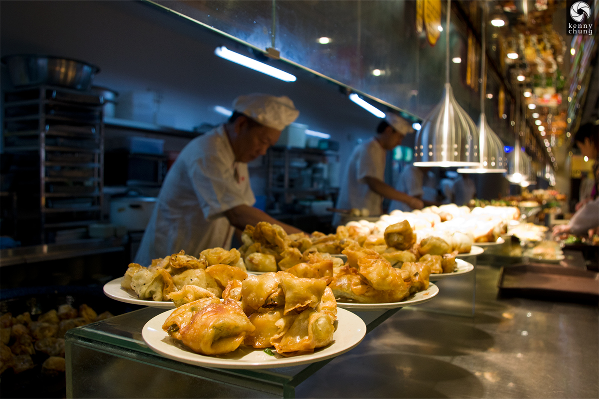 Fried dumplings in Shanghai