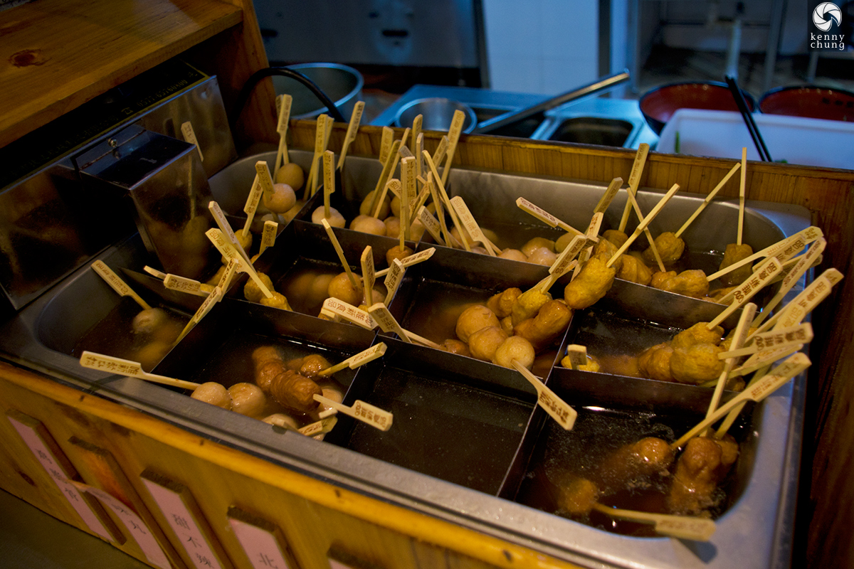 Fish ball skewers in Shanghai