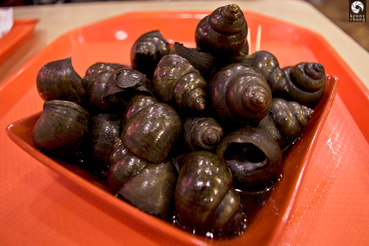 Cooked snails in Shanghai