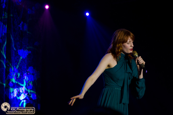 Florence + The Machine finishing their set at Central Park Summerstage