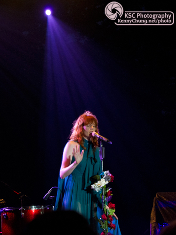 Florence + The Machine singing at Central Park Summerstage