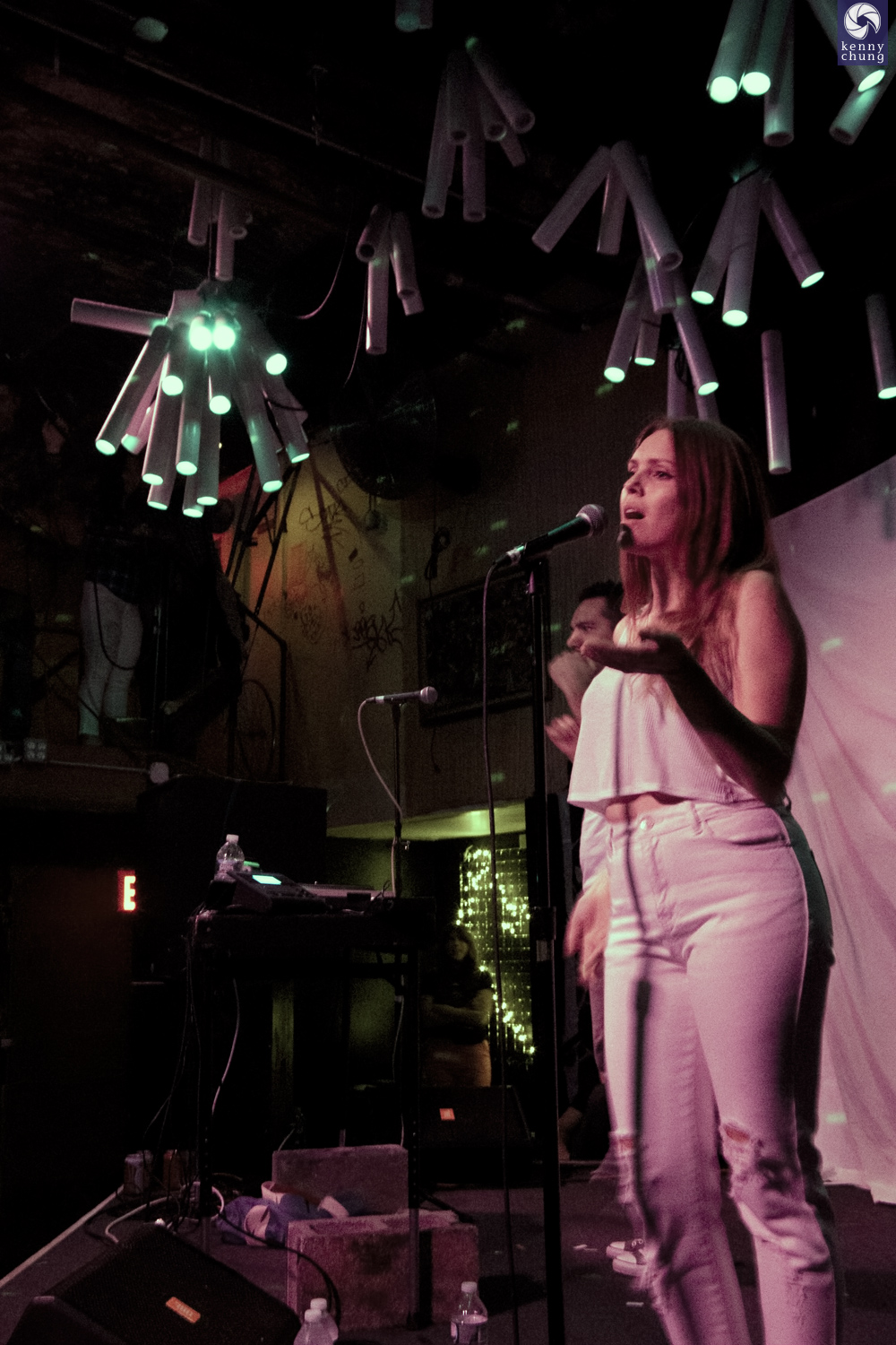 Kelsey Bulkin on stage at Glasslands, Brooklyn
