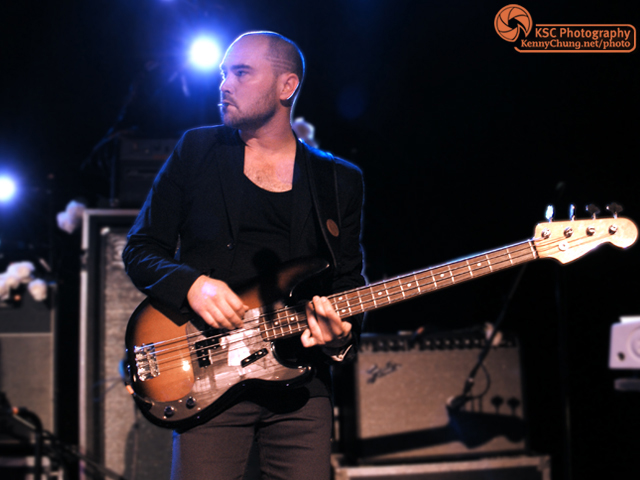 Evan Cranley playing his Fender P-Bass