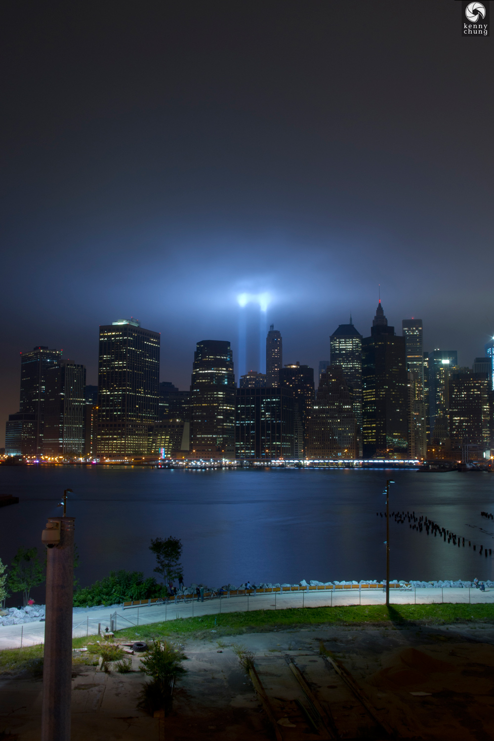 Tribute In Light and the Brooklyn Bridge Park