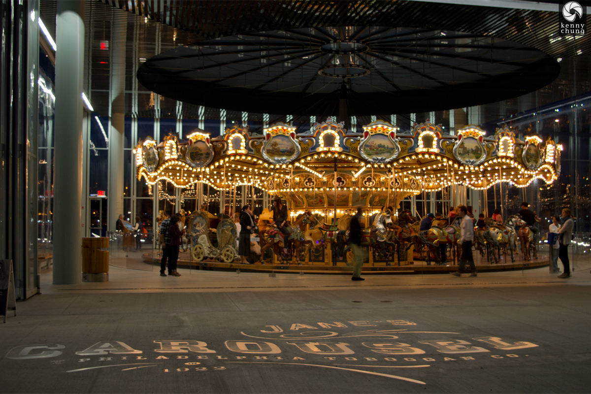 Janes Carousel sign