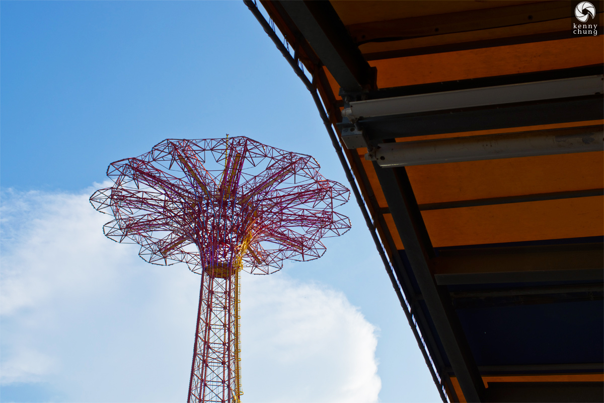 The Parachute Jump as seen from MCU Park