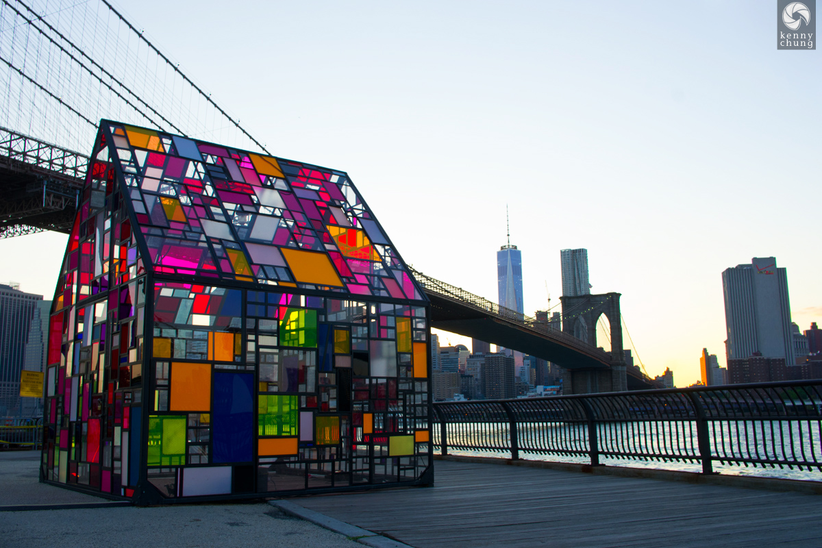 Tom Fruin's Stained Glass House at Brooklyn Bridge Park